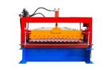 Industrial Metal Roof Panel Machine , Blue Color Roofing Sheet Forming Machine