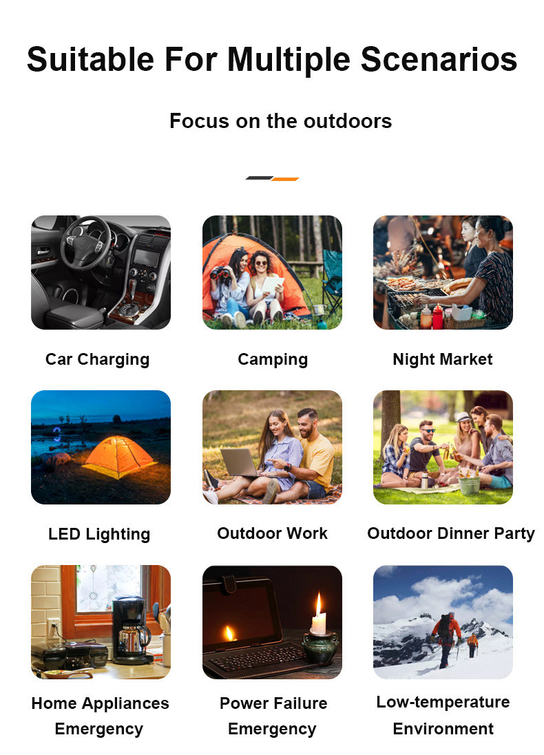 300 Watt Solar Portable Power Station 220V AC Ouput Rechargeable LifePO4 Battery For Outdoor Camping