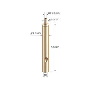 Wholesale Long Cylindrical Smart Hanging Cable Gripper 9x58mm Brass Material YW86412 from china suppliers