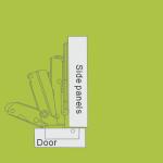 175 degree furniture door hinge 35mm cup hinges full-overlay