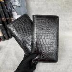 Genuine Real True Crocodile Belly Skin Male Clutch Purse Men's Long Wallet