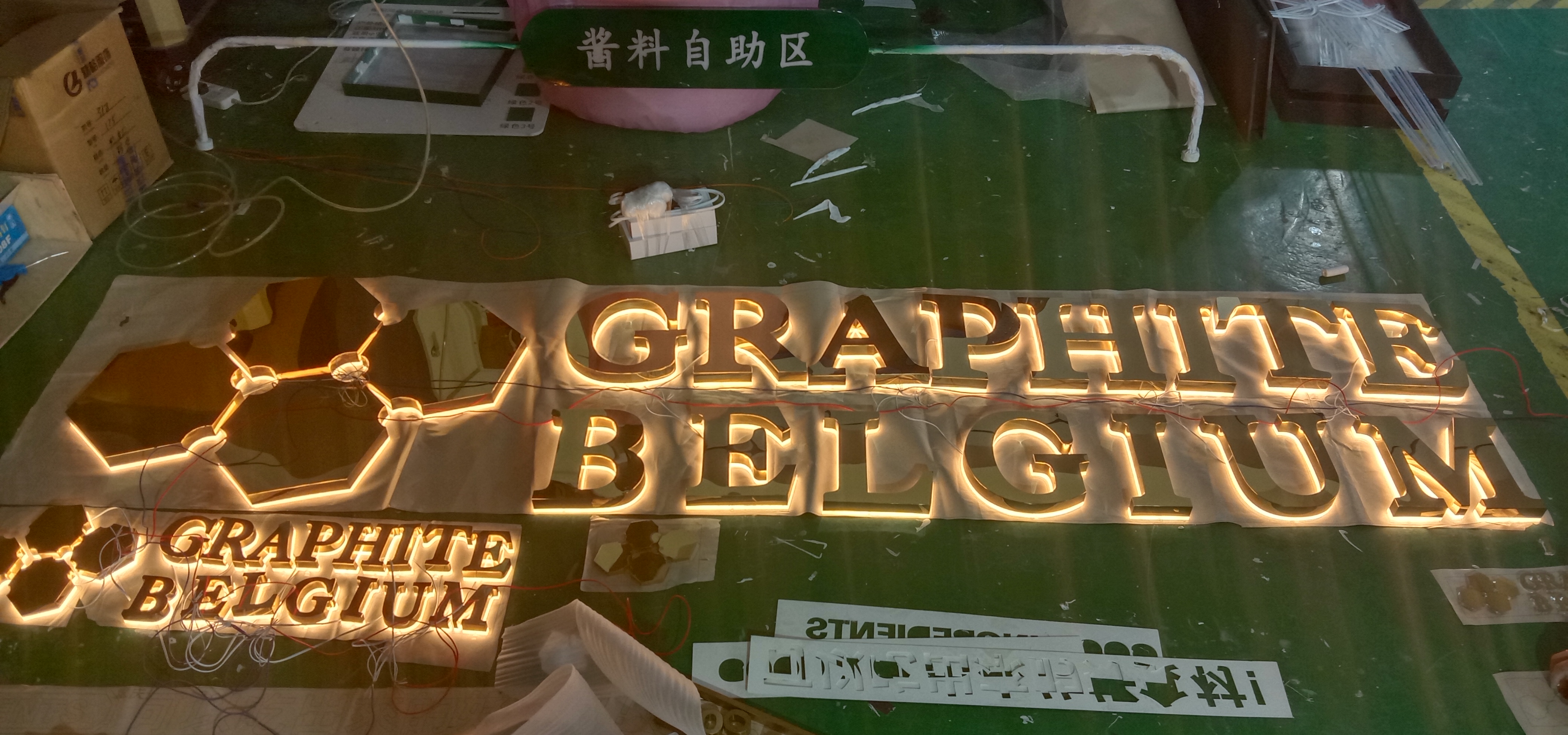 Outdoor store front building sign 3d indoor outdoor custom acrylic led letter sign