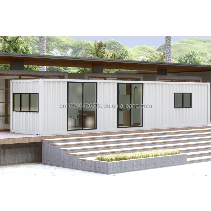 Outdoor Flat Pack Container 20-40 FT Customizable Prefab Tiny Houses with Modern Design and Sandwich Panel