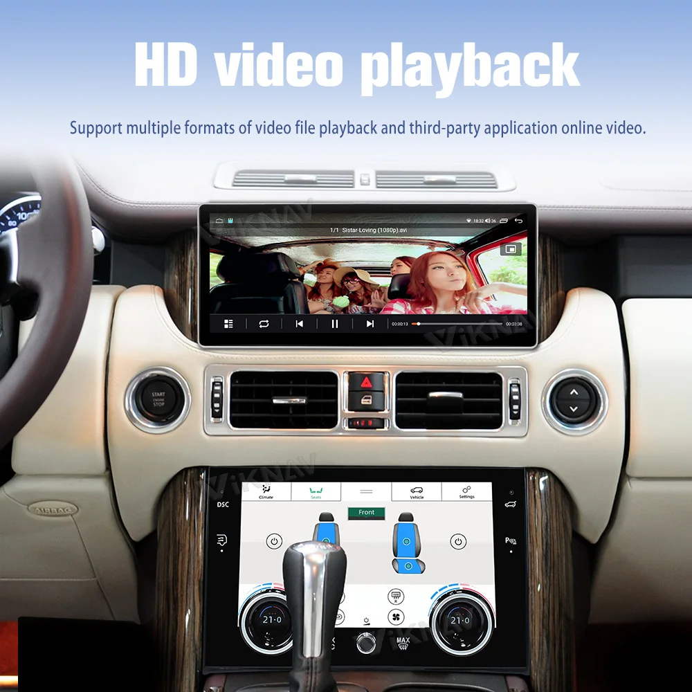 12.3inch Car Radio For Land Range Rover Vogue V8 L322 2002-2012 Touch Screen GPS Navigation Multimedia Stereo Player