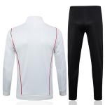 Polyester White Football Training Tracksuit Training Kit Set