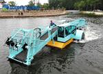 Steel Water Surface Cleaning Boat Aquatic Weed Harvester with Paddle Wheels