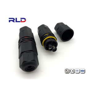 Wholesale Black 2 Pin 3 Pin IP68 Waterproof Cable Splitter Solderless Screw Threaded from china suppliers