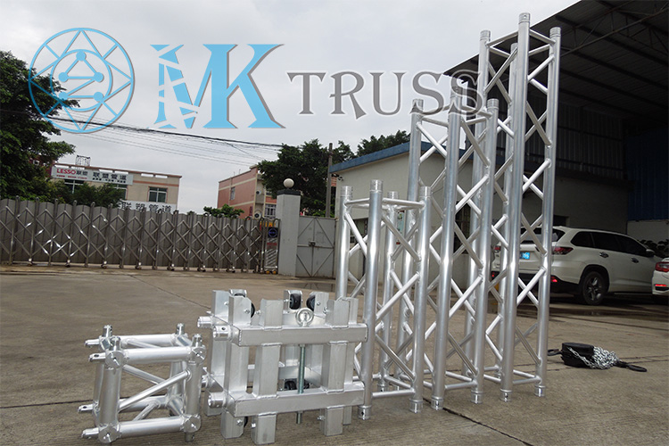 290*290*3000mm Aluminum Spigot Truss for Hanging Light and Audio at Outdoor Concert Event