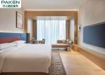 Hyatt Hotel Room Bamboo Veneer Furniture Minimalist Style Straight Line
