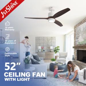Wholesale Remote LED Ceiling Fan With 3 Wood Blades Modern For Bedroom from china suppliers
