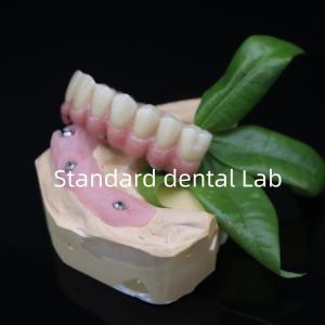 Wholesale Screwed All On 6 Full Zirconia Bridge Dental High Accuracy Over Ti Base from china suppliers