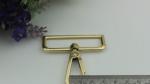 Zinc alloy silver gold big 50 mm metal spring swivel bolt snap hook for bags
