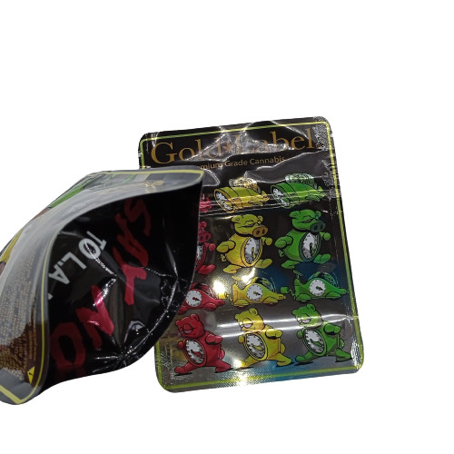 Custom Mylar weed Bags Digitally Printed Odor Resistant With Zipper