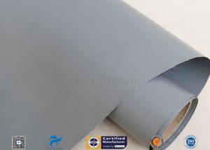 Wholesale Grey PVC Coated Fiberglasss Fabric 0.25mm 100CM Waterproof Heat Resistant from china suppliers