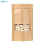 Kraft Coffee Standing Pouch Anti Leakage Food Foil Kraft Paper Bags