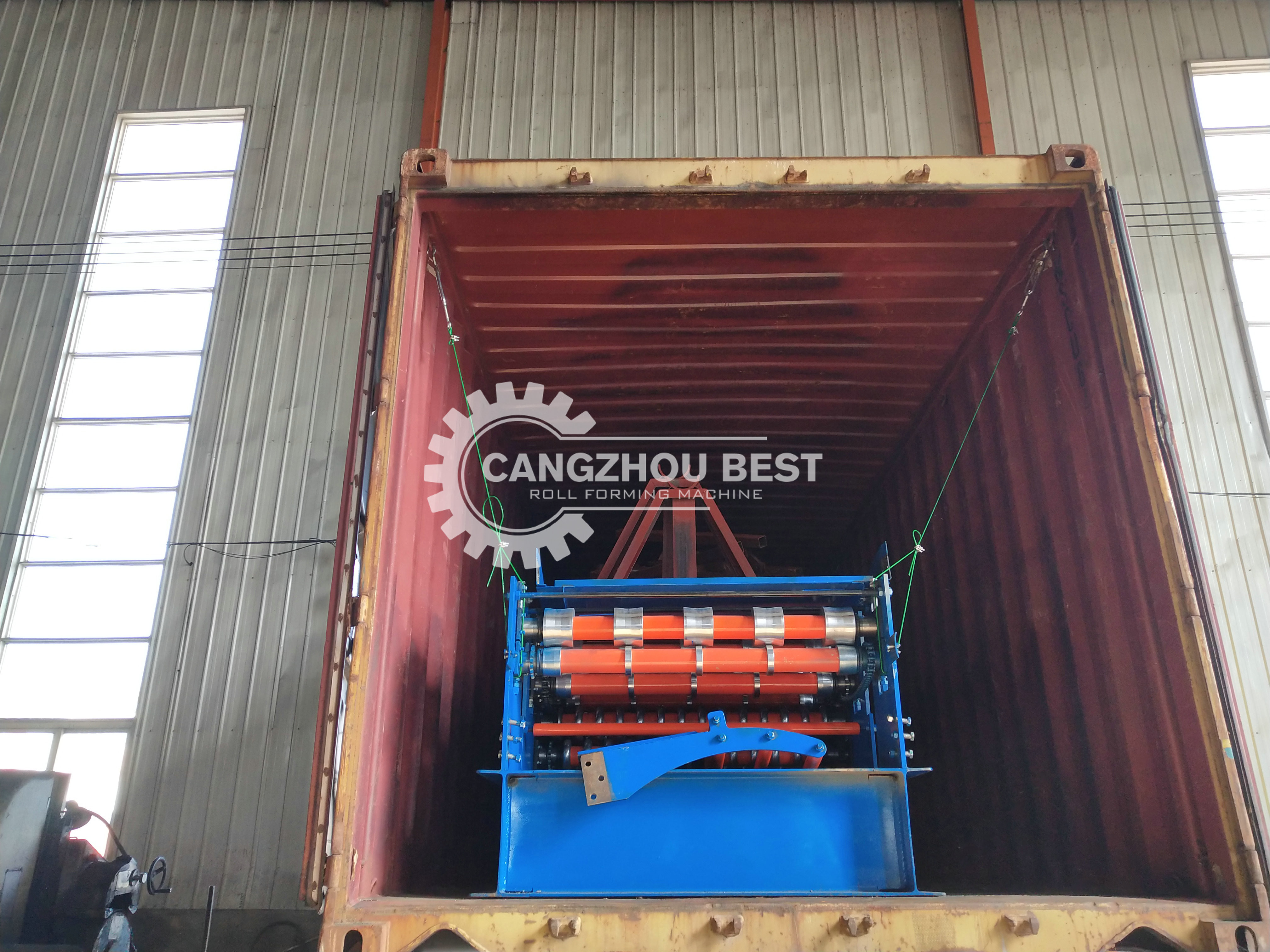 PPGI Corrugated Mental Roofing Sheet Roll Forming Machine With High Speed