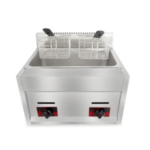 Wholesale 6L 6L Commercial Stainless Steel Gas Deep Fryer with 2 Basket Fried Chicken Machine from china suppliers