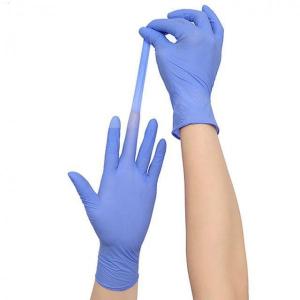 Wholesale S-xl 24cm Length Non Medical Nitrile Gloves / Fda Approved Nitrile Gloves from china suppliers