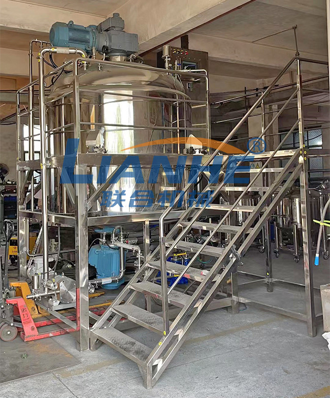 Button Control Homogenizing Vacuum Emulsifier Ketchup Mayonnaise Making Machine