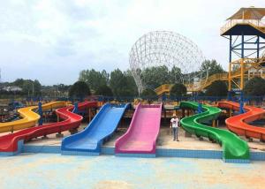 Wholesale Children Mix Color Fiberglass Waterslides Commercial Water Park Equipment from china suppliers