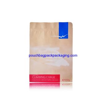 Wholesale Printed kraft paper bag with zipper, zip lock stand up kraft paper bag from china suppliers