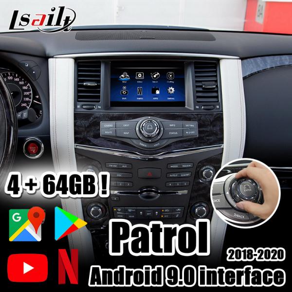 Quality Lsailt 4G Android 9.0 CarPlay&multimedia video interface with YouTube, Netflix for 2018-2021 Nissan Patrol for sale