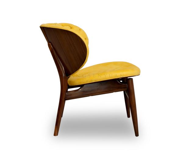 Custom Made Eco Friendly Wood And Fabric Dining Chairs For Cafes / Bar / Meeting