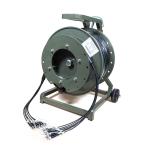 ArmyGreen Tactical Ofc Cable Spiral Armored Military Tactical Fiber Optic Cable
