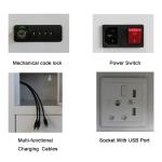 Light Grey Multiple Cell Phone Charging Station , No Smell Cell Phone Charging