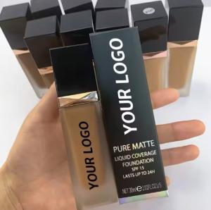 Wholesale Free Sample Vegan Full Coverage Foundation Private Label Makeup Matte Foundation for Makeup from china suppliers