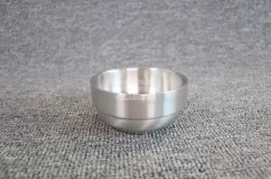 Wholesale 14cm Brushed Polishing Metal Adults Stainless Steel Bowl from china suppliers