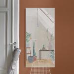 Wall Mounted Electric Flat Panel Heater Graphene film Material Far Infrared OEM