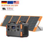 1000Wh Portable Battery Power Station with Fast Fully Charging 1000W Solar