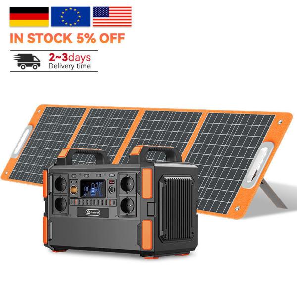 27V-50V/6.0A Solar Panel Charging 1000W Portable Power Station for Outdoor