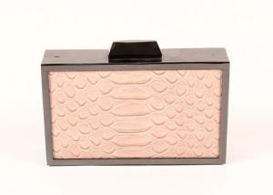 Wholesale Mini Slim Pouch Fancy Clutch Bags , Gun Metal Frame Cream Clutch Bag from china suppliers