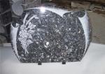 Heart Shape Granite Headstones For Graves , Engraved Memorial Stones Flower