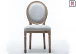 Vintage Round Back Wedding Fabric Lether Wood Restaurant Chairs