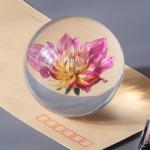 Pressed Flower Paperweight Glass Paperweights With Flowers Inside