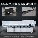 Heavy Duty Sheet Metal Grooving Machine Door Industry V Groover Machine