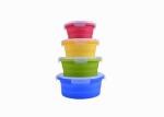 Round Silicone Food Storage Containers / Food Sealed Silicone Lunch Box With