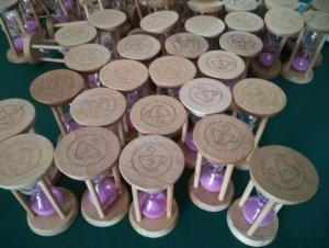 Wholesale Novelty Mini Wood Sand Timer Hourglass With 3 Minutes,For Home And Restaurant Decoration from china suppliers