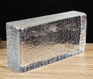 Wholesale 4 Inch 2 Inch Crystal Glass Block Kitchen Fused Hot Fused Clear Gentle Wavy Decorative from china suppliers