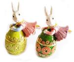 Easter Bunny Trinket Pill Box Rabbit Hinged Trinket Jewelry Box Bejeweled Ring