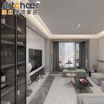 Customized Size Modern Design 85 Inch Wood Tv Stand Wall Unit for Living Room