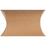 Small Kraft Paper Box , Pillow Candy Box For Wedding Favor Decoration