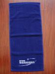 Solid color custom logo hand towel 100% cotton fitness towel gym towel