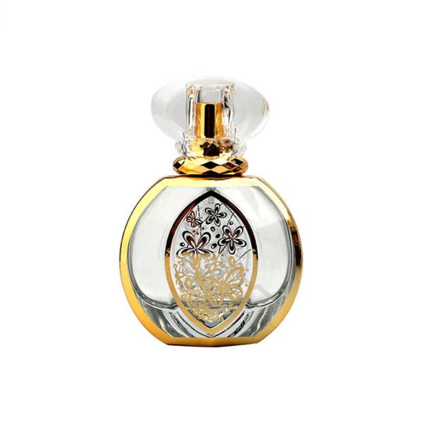 50ML Perfume Bottle Electroplated UV Carved Perfume Bottle High-Grade Perfume