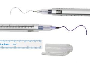 Wholesale Dual Tip Eyebrow Marker Pen Waterproof White Purple Color 0.5mm 1.0mm from china suppliers