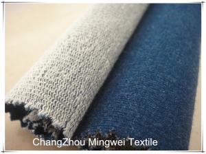 Wholesale light indigo french terry knit denim for jeans from china suppliers