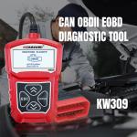 16pin OBDII DLC Konnwei Kw309 Car Code Reader with 2inch Screen